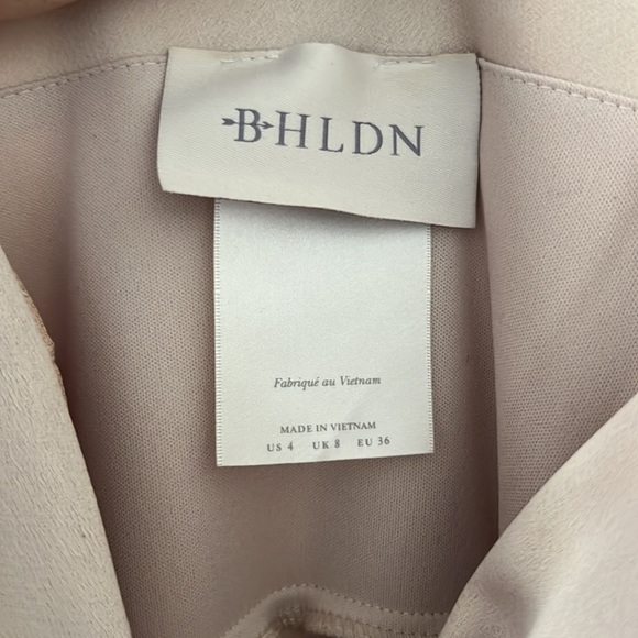 BHLDN Anthropologie Freya Satin Charmeuse Dress In Champagne - Picture 5 of 9